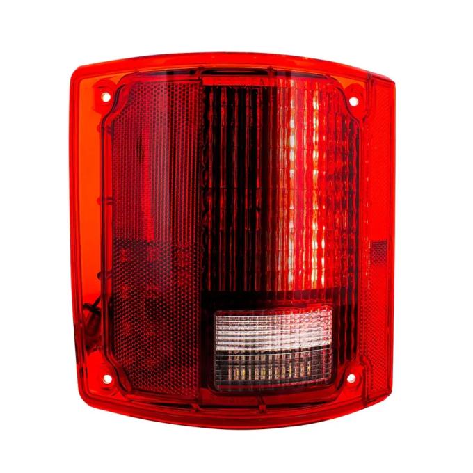 AMD Tail Light Assembly, Red Lens, 56 Red Sequential LED, No Bezel, LH, 73-87 Chevy GMC Squarebody Fleetside Truck Blazer Jimmy Suburban X950-4073-2EL