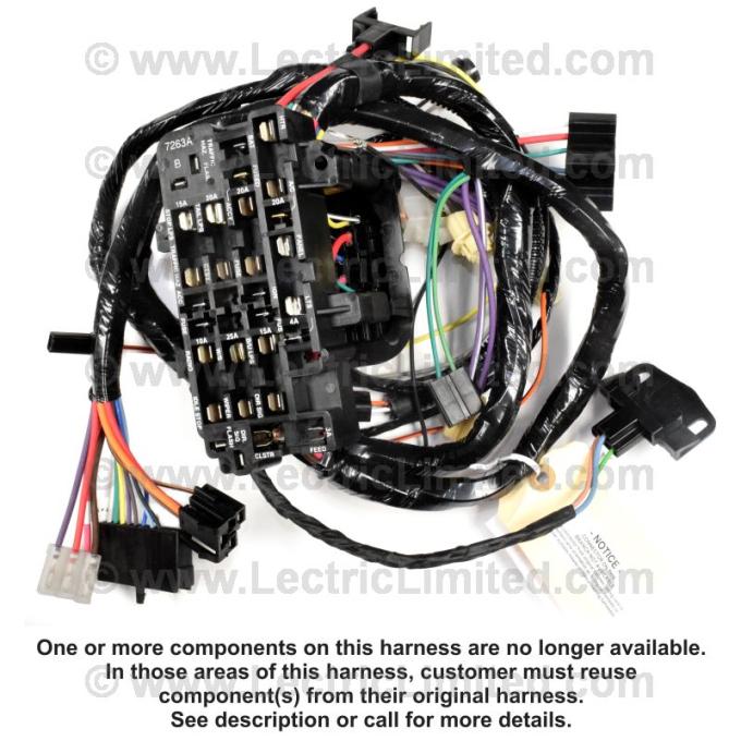 Lectric Limited 1975 Chevrolet Dash Harness 37512