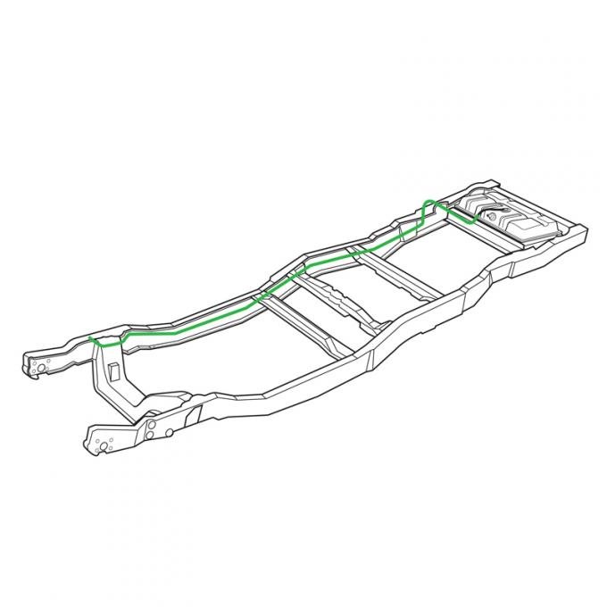 Dennis Carpenter Fuel Vapor Line Prebent - 1980-81 Ford Truck     E0TZ-9D673-F