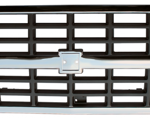 Key Parts '88-'91 Chevrolet Grille Center, Chrome/Silver, w/Dual H/L 0851-045