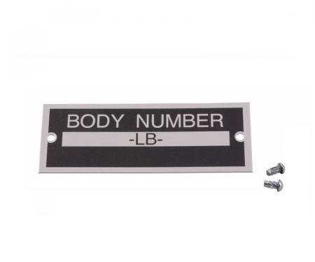 Dennis Carpenter Body Number Plate - 1933-34 Ford Car   40-14002