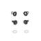 AMD Door Mirror Installation Hardware Kit, Large Style, LH or RH, 73-91 Chevy GMC CK Squarebody Truck X570-4073-1S