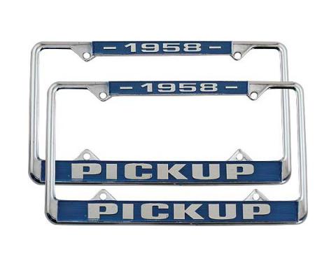 Ford Pickup Truck License Plate Frames - 1958 Pickup