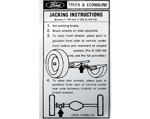 Jack Instructions Decal