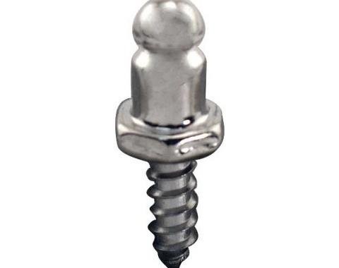 Ford Lift The Dot Fastener - Nickel - Single Stud - 1/2 Wood Screw