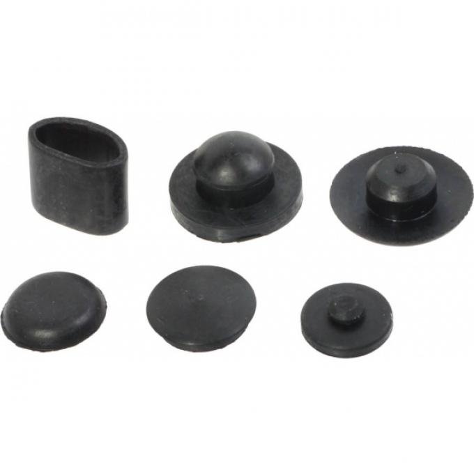 Hood Bumper Set - Rubber - 22 Pieces - Ford Standard Passenger