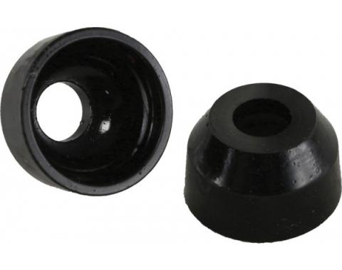 Corvette Tie Rod Dust Boots, Polyurethane Black, 1963-1996