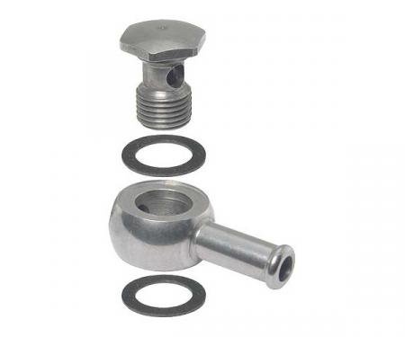Stromberg Single End Banjo Fitting - Stainless Steel - Stromberg 48, 97 & 81 Carbs - Ford & Mercury