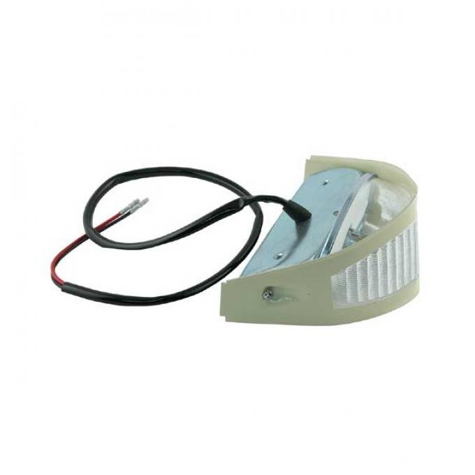 Ford Pickup Truck Parking Light Assembly - Original Style Cream Painted Rim - F100 Thru F350