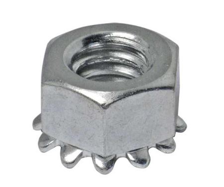 Ford Cinch Fastener - Nickel - Hex Nut With Lock Washer - #10-32
