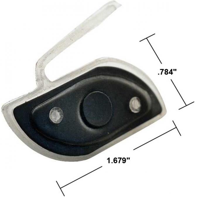 Moulding Clip - Used On Fender & Quarter Panel - Without Swing Away Tire Carrier