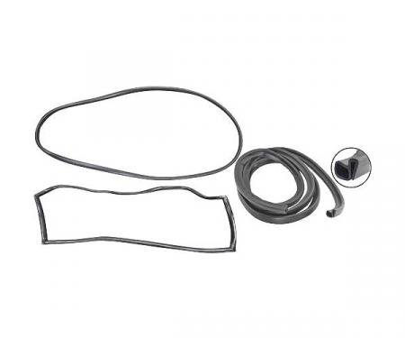 Ford Pickup Truck Cab Weatherstrip Kit - Without Chrome Windshield Mouldings - F100 Thru F250 Ranger