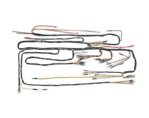 Ford Pickup Truck Dash Wiring Harness - Amp Gauge Loop - V8