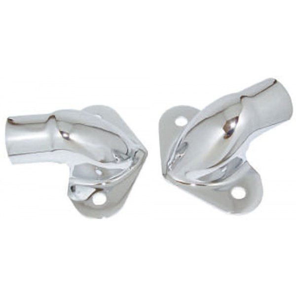 Chevy Truck Tailgate Hinge Trunnions Set, Chrome Steel, 19411953