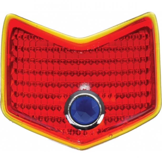 Tail Light Glass Lens - Blue Dot Glass - Ford Passenger