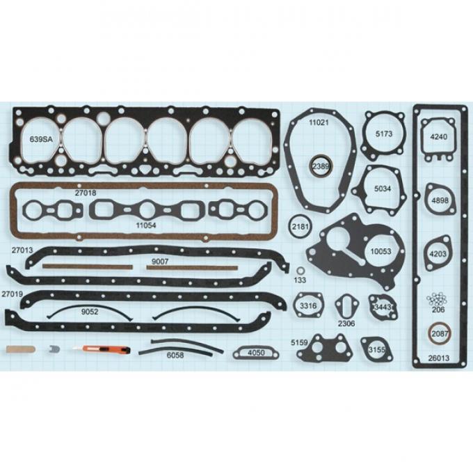 Chevy Or GMC Truck Engine Gasket Set, 261 CI, 1954-1962