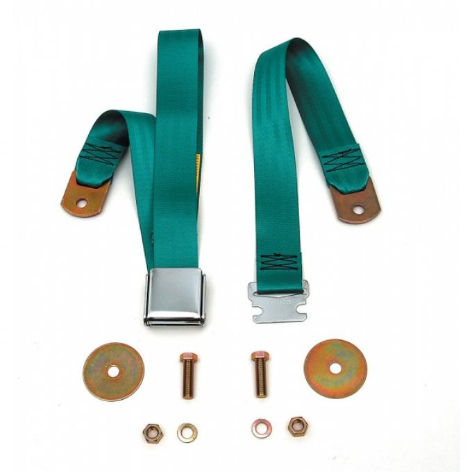 Chevy Or GMC Truck Seat Belt, Aircraft Latch Style, Turquoise, 1947-1972