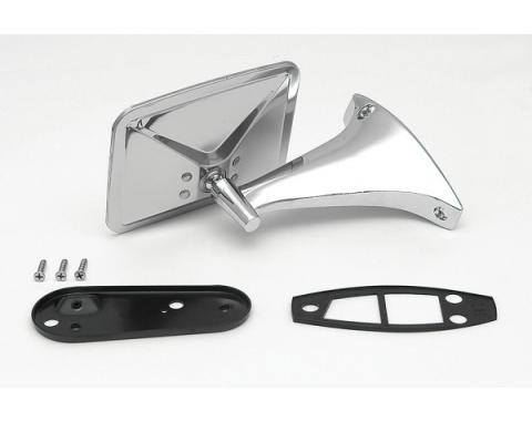 Redline Restomotive® 1971-1972 Chevy Truck Left Hand Outside Mirror Assembly