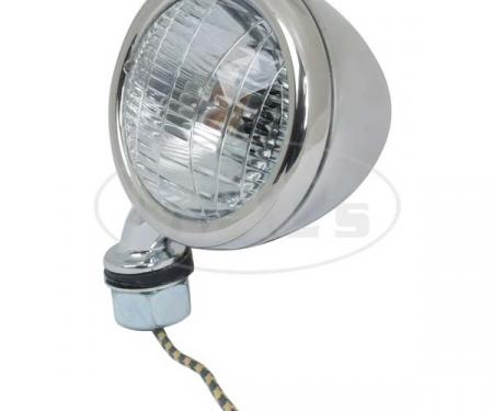 Cowl Lamps - Stainless Steel - With Both 6 & 12 Volt Bulbs - Ford Passenger