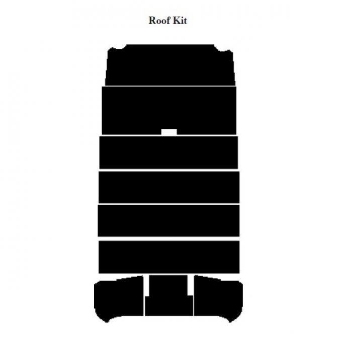 Chevy Insulation, QuietRide, AcoustiShield, Round Window Roof Kit, Suburban, 1954-1955