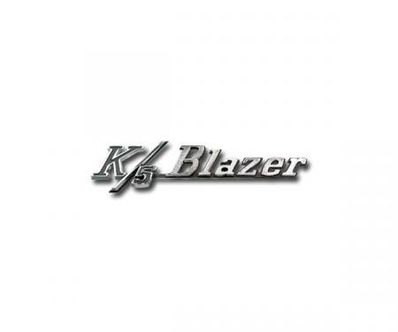 Chevy Truck Blazer Fender Side Emblem "K/5 Blazer" 1969-1972