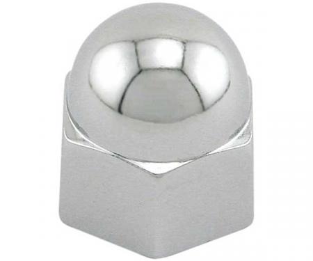 Cylinder Head Acorn Nut Cover - Chrome - 1/2 Across Flats