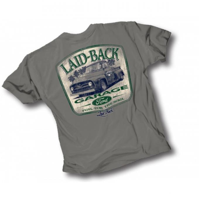 Laid Back Kingston 55 Ford Truck T-Shirt, Gray