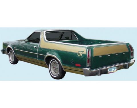 Tailgate Stripe Kit, Ranchero, 1977-1979