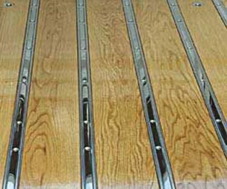 Chevy Truck Bed Flooring, Short Bed Step Side, Standard Mounting Holes, Oak Wood, 1963-1966