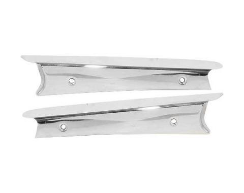 Windshield Garnish Mouldings - Stainless Steel - Ford Closed Cars