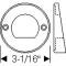 Chevy Mounting Gaskets, Back-Up Light Housing To Quarter Panel, 1949-1952