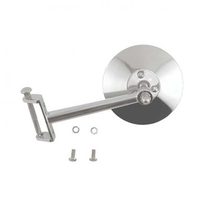 Hinge Pin Mirror - Chrome With Stainless Head - 2 Hinge - Right Or Left - Ford Pickup & Panel Truck