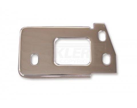 Chevy Hood Latch Plate, Chrome, 1955-1957