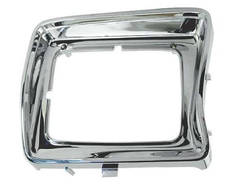 Ford Pickup Truck Headlight Door - Chrome - Rectangular Headlight - Right - F100 Thru F350