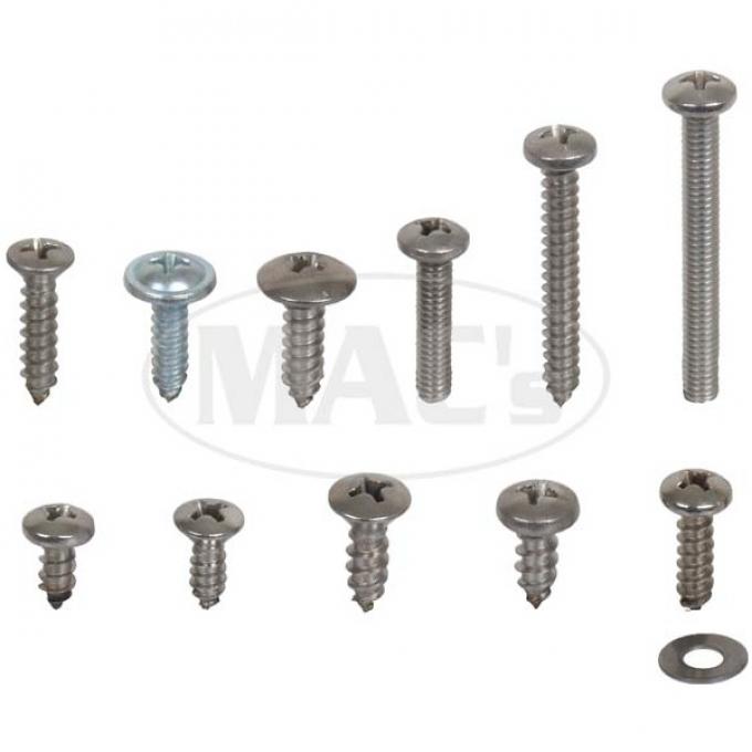Exterior Screw Kit (103 Pieces), Ranchero, 1957