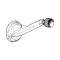 Window Crank Handle - With White Knob