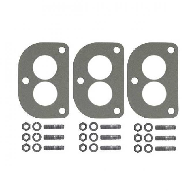 Dual Intake Manifold Installation Kit - For Y Manifold- or Triple Carbs - Ford & Mercury