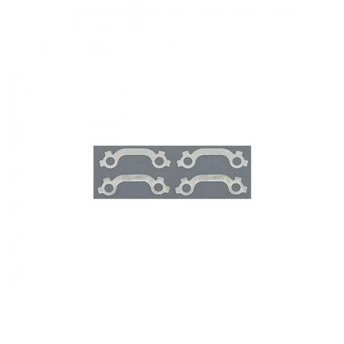 Full Size Chevy Exhaust Manifold Bolt French Lock Set, Stainless Steel, Small Block, 1958-1964