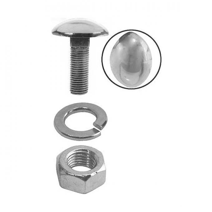 Bumper Bolt - Solid Stainless Steel With Washer & Nut - Ford Pickup Truck