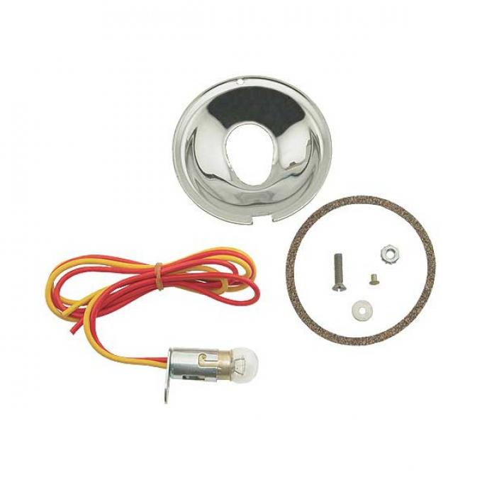 Turn Signal Adapter Kit - Stainless Steel - With Turn Signals - With Both 6 & 12 Volt Bulbs - Ford