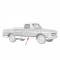 Chevy Or GMC Truck, Door Molding, Fleetside, Left, 1967-1968