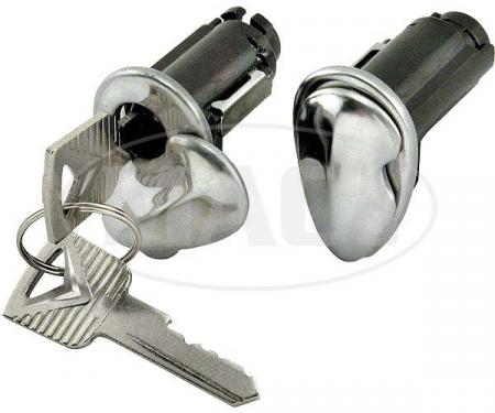 Door Lock Cylinder and Key Set - Right and Left
