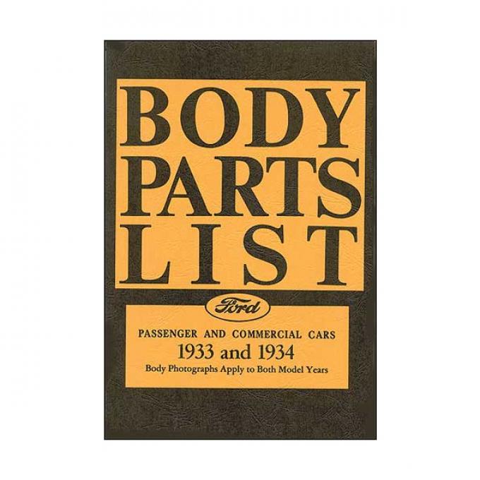 Body Parts List - Ford Passenger & Commercial Cars - 76 Pages