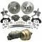 Chevy Power Front Disc Brake Kit, With Chevy Bolt Pattern &2 Drop Spindles, For Mustang II, 1949-1954