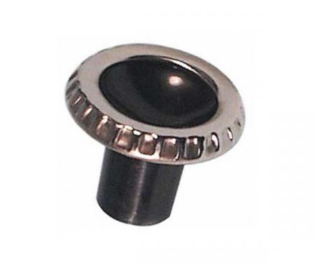 Radio Knob Black & Stainless Steel 1960-1963