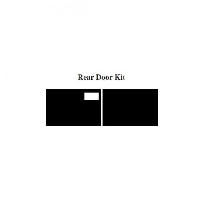 Chevy Insulation, QuietRide, AcoustiShield, Rear Door Kit, Suburban, 1967-1972