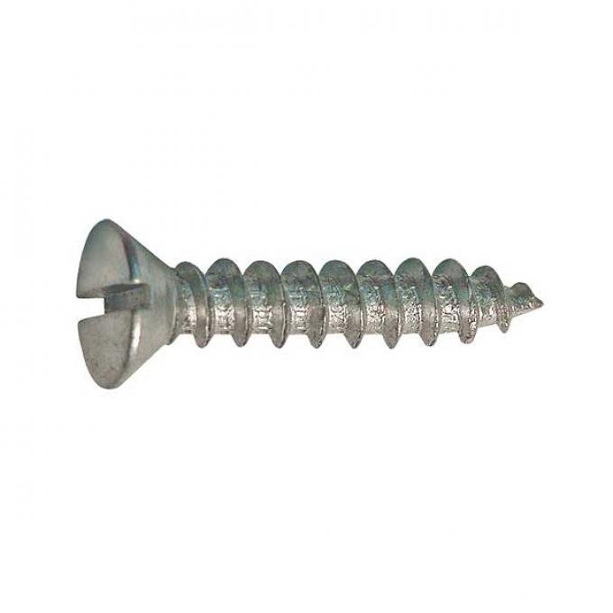 Oval Head Sheet Metal Screw - Slotted - 10 X 1