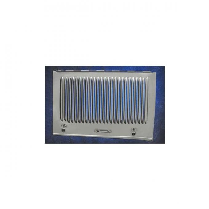 Hood - Complete - Plain Tops - 25 Louvers - Steel - U.S. Made - Ford Passenger