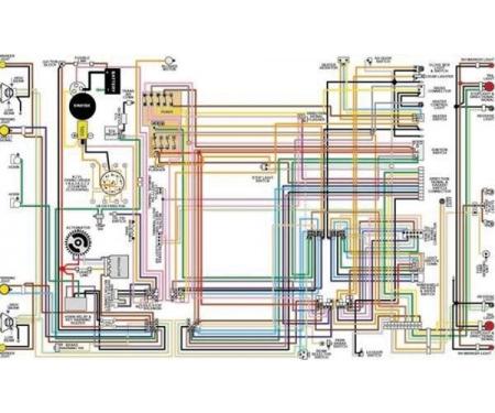 Chevy Truck Color Laminated Wiring Diagram