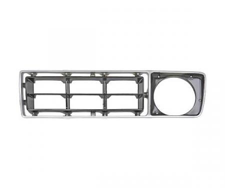 Ford Pickup Truck Grille Shell Insert - Left Side - Argent & Black - F100 Thru F350